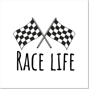 Race life Posters and Art